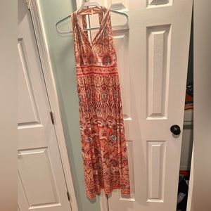 Pink Floral long dress